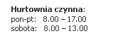Marax godziny otwarcia
