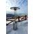 Parasol grzewczy gazowy 2w1, tarasowy promiennik hotelowy XARAM Energy - ETNA (INOX-zewnętrzny) o mocy11 kW; do ogrodu, pubu, restauracji