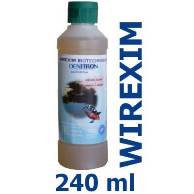 Stawy, oczka wodne, sadzawki - preparat bilogiczny BioBryłki usuwające azotyn WIREXIM BIOTECHNOLOGIE Denitron 240 ml