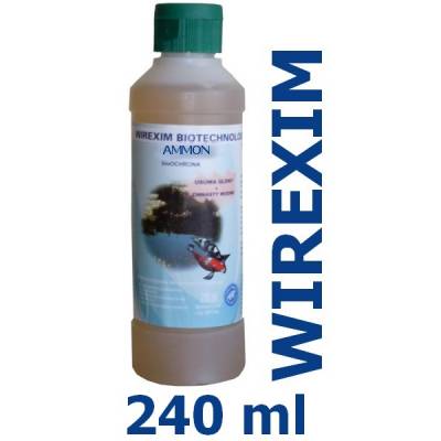 Preparat biologiczny BioBryłki usuwające amoniak WIREXIM BIOTECHNOLOGIE Ammon 240 ml, zastos: stawy, oczka wodne, sadzawki, baseny,