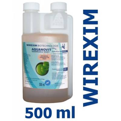 Preparat biologiczny do odświeżania wody, przeciwko starzeniu się wody - zbiorniki z wodą stojącą - Aquanovit WIREXIM BIOTECHNOLOGIE 500 ml