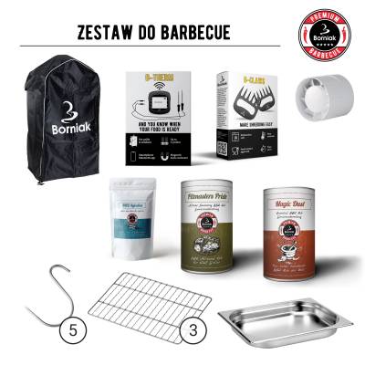 Zestaw ZBB-70 do doposażenia wędzarni elektrycznej, smokera BBQ Borniak BBD-70