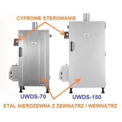 Wędzarnia elektryczna barbecue BBQ, smoker cyfrowy z generatorem dymu Borniak BBDS-150 SIMPLY ver.1.3 INOX 20kg wsadu - PROMOCJA: raty 0%